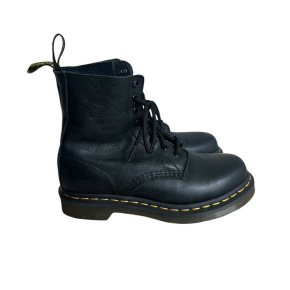 Dr Martens Black Leather Lace-Up Boots - Picture 2 of 10